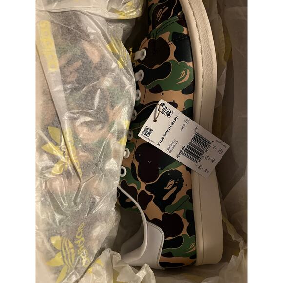 NEW ADIDAS Stan Smith BAPE 30th Anniversary Size 10 CAMO - Picture 6 of 10